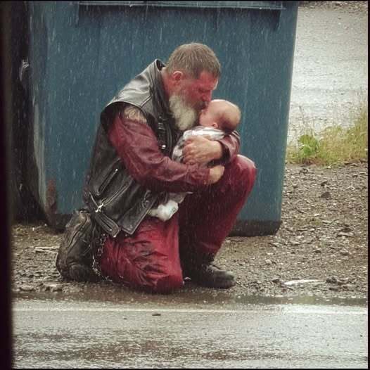Biker Found A Newborn Baby Buried Alive In A Garbage Bag Still Moving