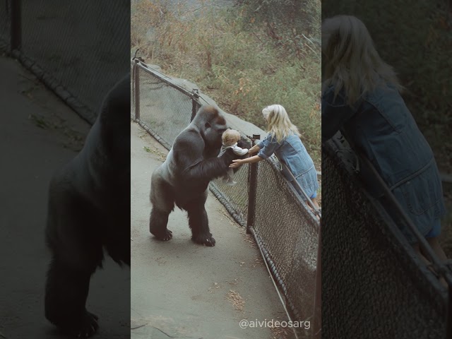 When Compassion Knows No Species: The Heartwarming Moment a Gorilla Saved a Lost Baby