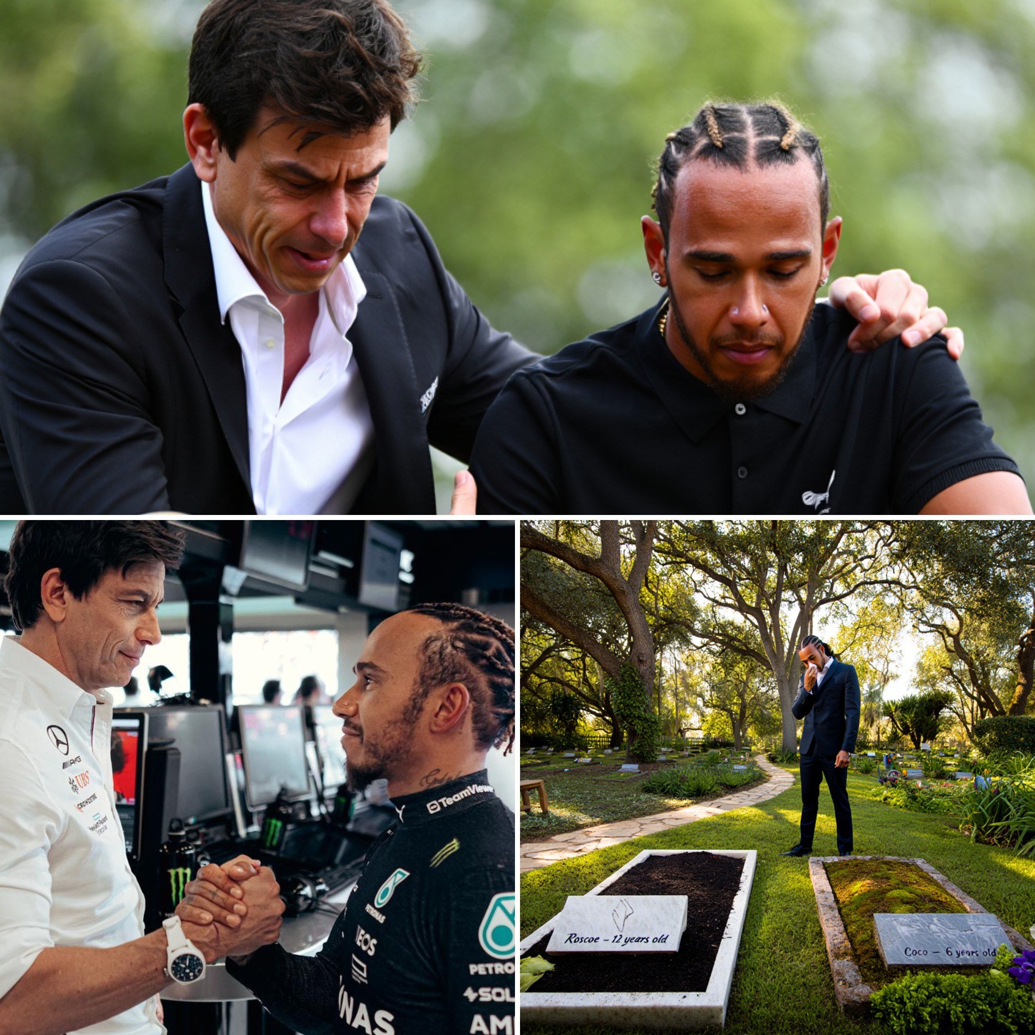 A Bond Beyond the Track: Toto Wolff’s Hidden Role in Lewis Hamilton’s Grief for Roscoe