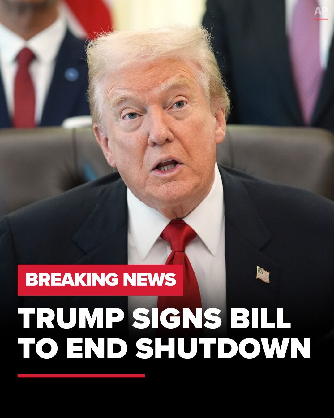 President Trump signs bill ending government shutdown – VIDEO