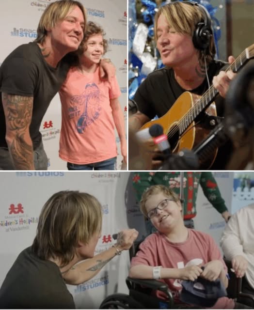 Keith Urban made a quiet visit to Monroe Carell Jr.