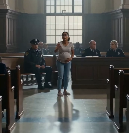 A pregnant woman is cruelly dismissed from a courtroom, but a shocking revelation changes everything.