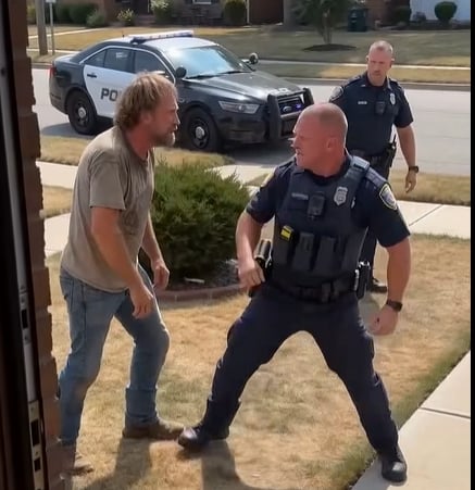Chaos on the Streets: Intense Altercation Between Police and Citizen Caught on Camera