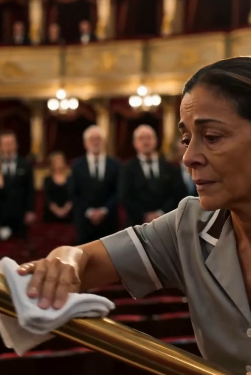 The Rich Man Mocked the Theater Cleaner… Until His Father Recognized Her