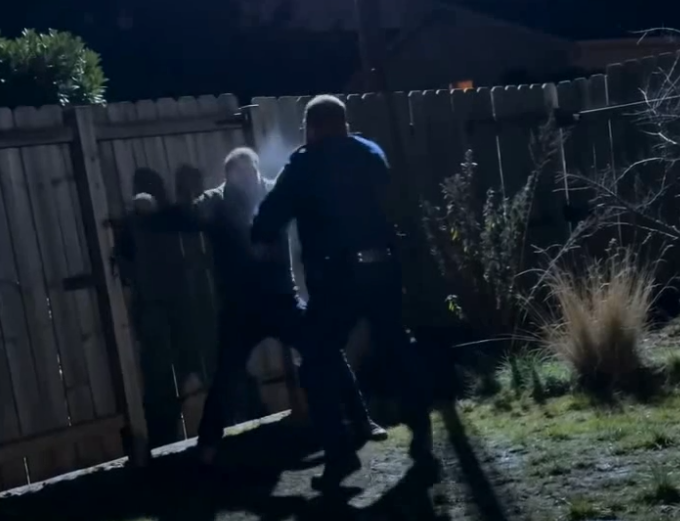 Raw Footage of Police Chasing Down a Suspect