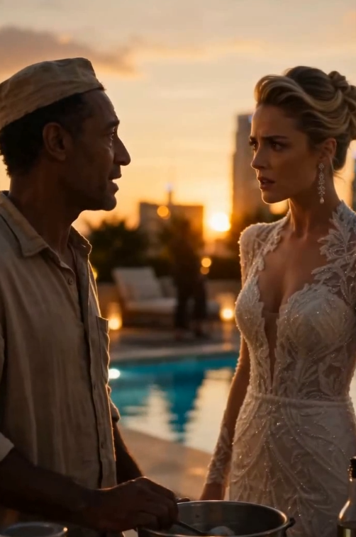 The Poor Cleaner Was Ignored at the Rooftop Party Until the Owner Recognized Him